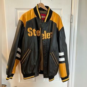 NFL Pittsburg Steelers Leather Jacket XXL